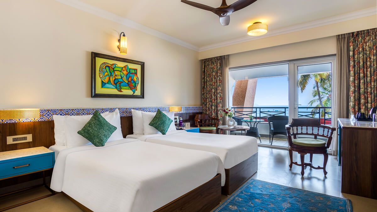 sea view deluxe room in Goa